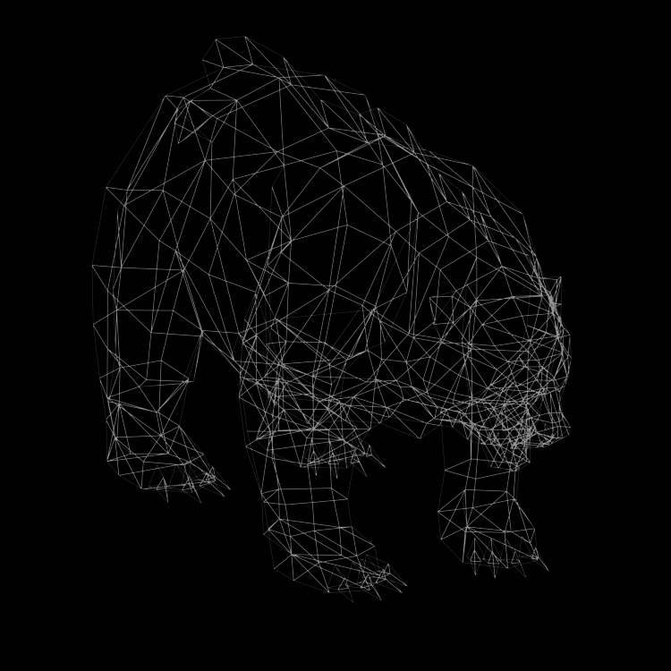 (Animal-0010) -3D-Canavar Ayı-Asma noktası